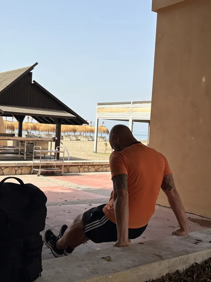 Outdoor personal training on the Málaga seafront